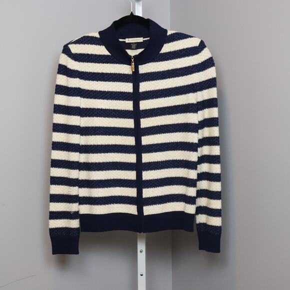 St. John Sport wool blend Zip front cardigan size P - Picture 1 of 8